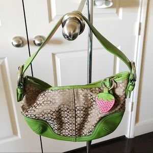 Coach Signature Mini Tote with Detachable Keychain